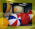multi color advertising balloons