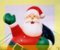 Santa advertising inflatable - chimney Santa inflatables